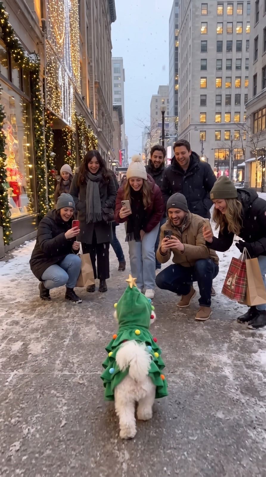 Cape sapin de Noël pour chien et chat